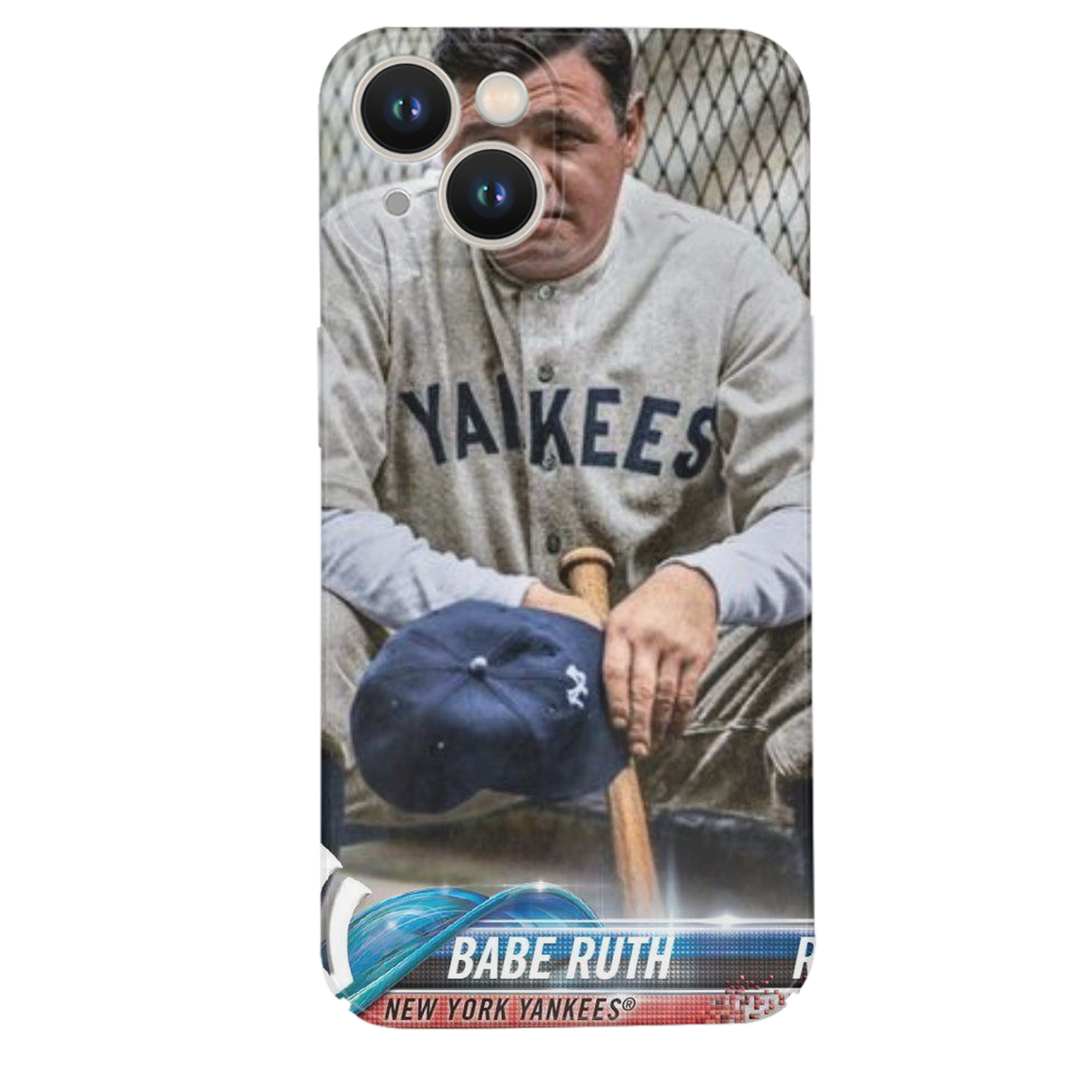 Babe Ruth 24 IPhone 14 Series Full-Cover Hard Case – Shockproof With Raised Camera Protection – Precise Cutouts, Wireless Charging Compatible – Durable, Anti-Yellowing, Easy To Clean